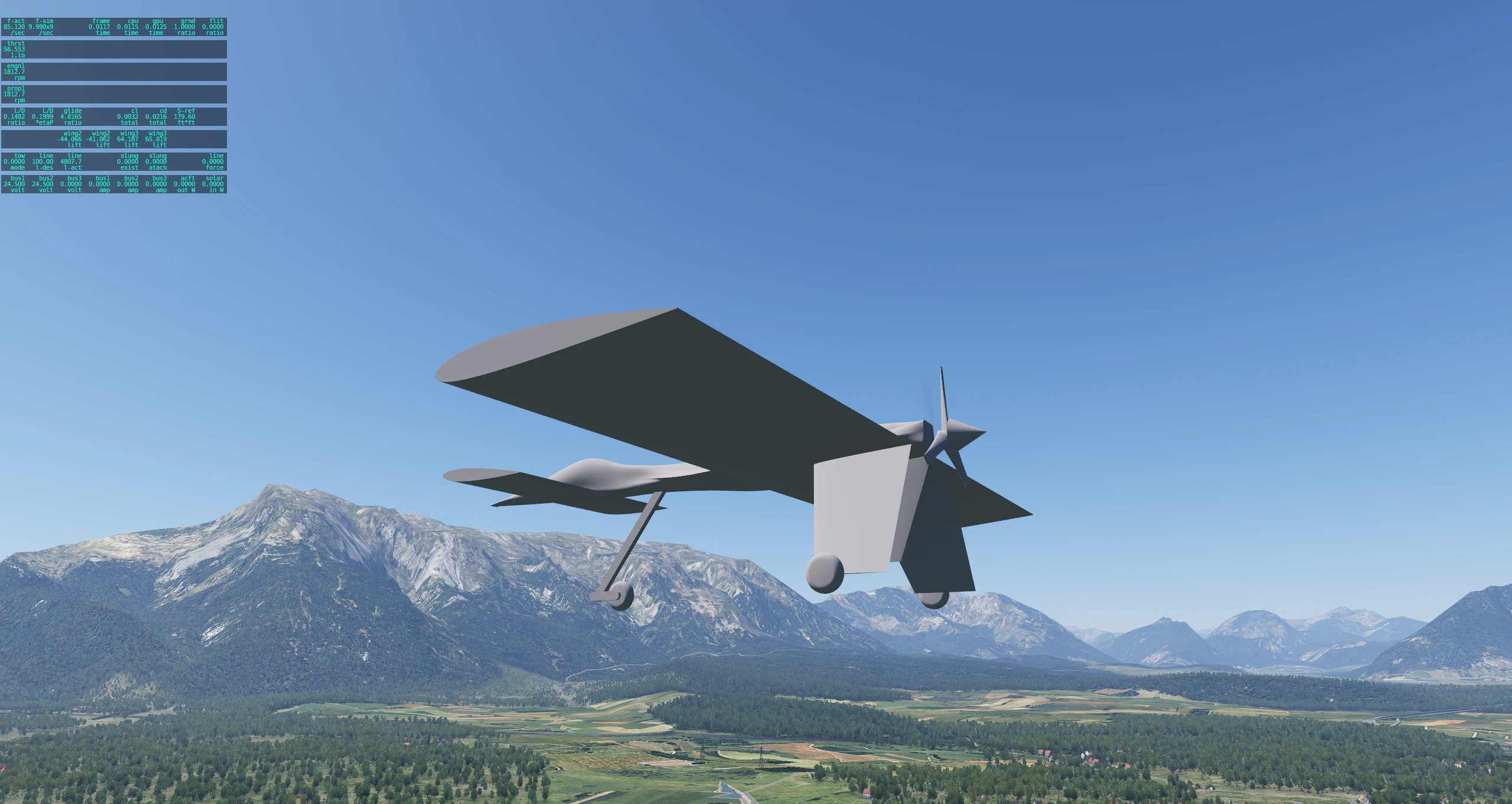 Dragon M1 flight view