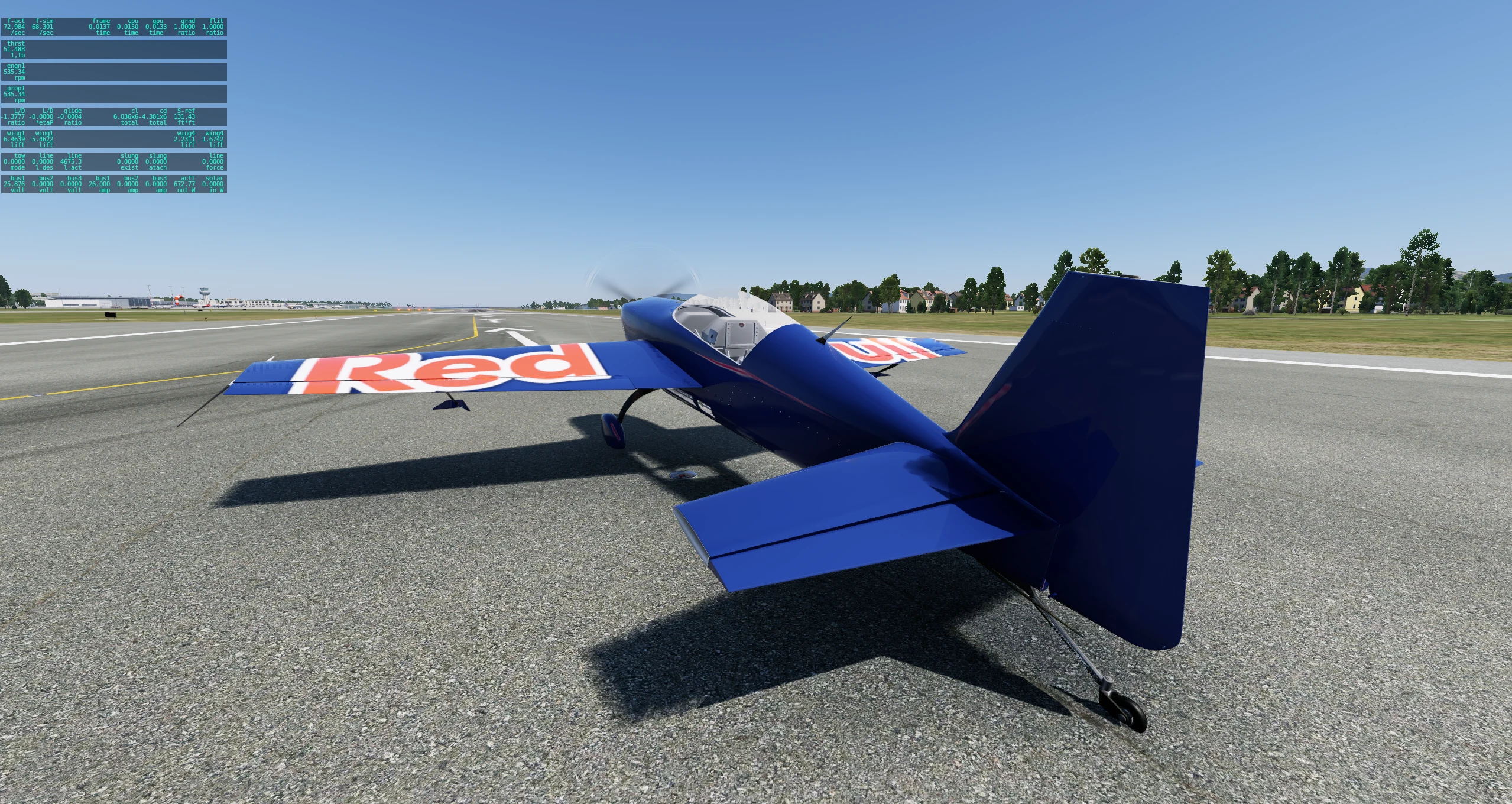 Extra 300 rear ground view