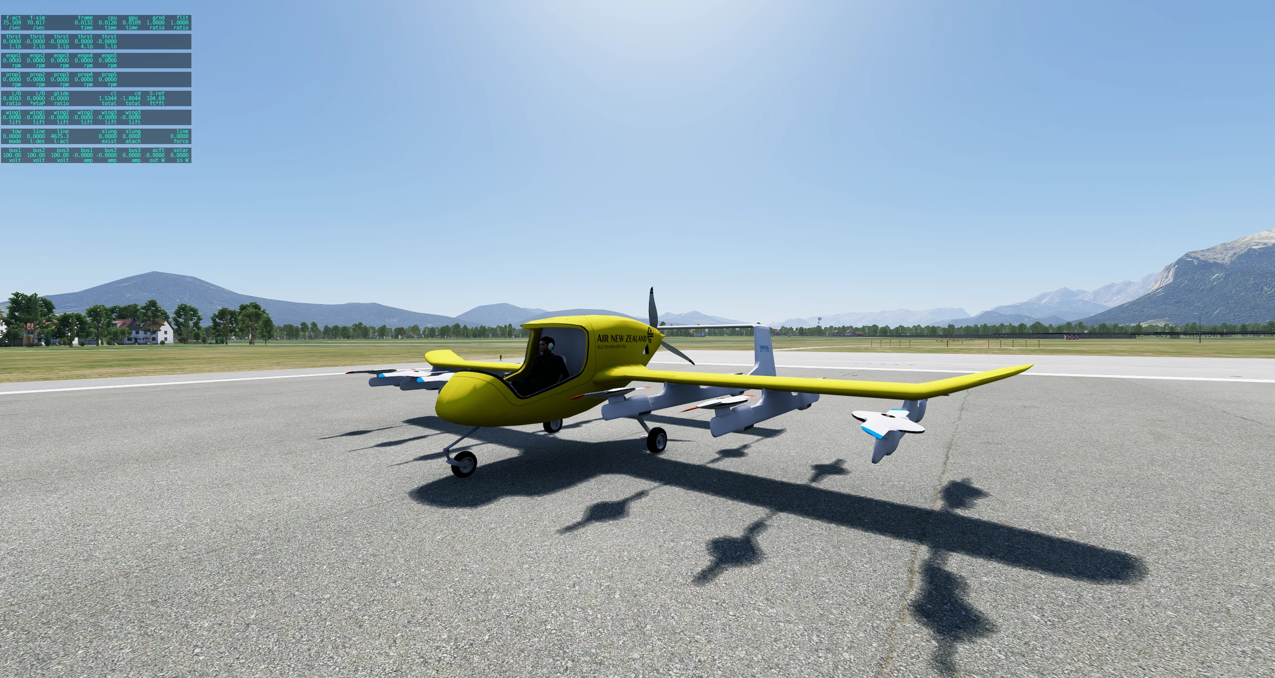 Kitty Hawk Cora aircraft model in X-Plane